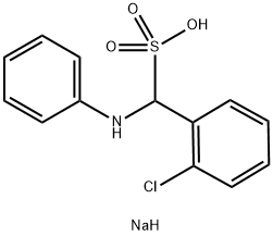 2-CHLOROPHENYL-PHENYL-AMINOMETHANE SULPHONIC ACID SODIUM SALT Struktur