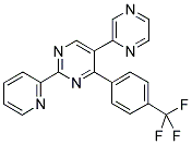 5-(PYRAZIN-2-YL)-2-(PYRIDIN-2-YL)-4-[4-(TRIFLUOROMETHYL)PHENYL]PYRIMIDINE Struktur