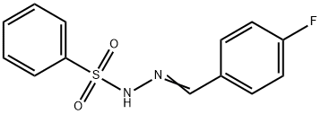 N'-[(E)-(4-FLUOROPHENYL)METHYLIDENE]BENZENESULFONOHYDRAZIDE Struktur