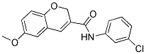 N-(3-CHLOROPHENYL)-6-METHOXY-2H-CHROMENE-3-CARBOXAMIDE Struktur