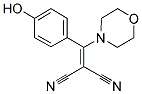 2-[(4-HYDROXYPHENYL)(MORPHOLIN-4-YL)METHYLENE]MALONONITRILE Struktur