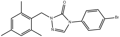 4-(4-BROMOPHENYL)-2-(MESITYLMETHYL)-2,4-DIHYDRO-3H-1,2,4-TRIAZOL-3-ONE Struktur