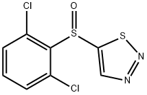 2,6-DICHLOROPHENYL 1,2,3-THIADIAZOL-5-YL SULFOXIDE Struktur