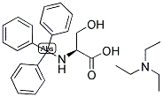 N-ALPHA-TRITYL-L-SERINE TRIETHYLAMINE Struktur