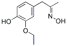 (3-ETHOXY-4-HYDROXYPHENYL)ACETONE OXIME Struktur