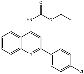 ETHYL N-[2-(4-CHLOROPHENYL)-4-QUINOLINYL]CARBAMATE Struktur