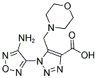 1-(4-AMINO-1,2,5-OXADIAZOL-3-YL)-5-(MORPHOLINOMETHYL)-1H-1,2,3-TRIAZOLE-4-CARBOXYLIC ACID Struktur