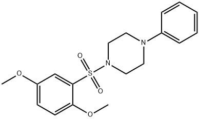 1-((2,5-DIMETHOXYPHENYL)SULFONYL)-4-PHENYLPIPERAZINE Struktur