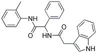 2-{[2-(1H-INDOL-3-YL)ACETYL]AMINO}-N-(2-METHYLPHENYL)-2-PHENYLACETAMIDE Struktur