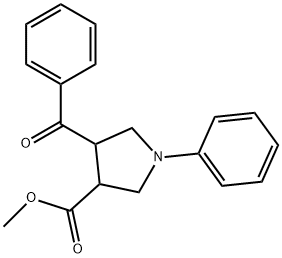 METHYL 4-BENZOYL-1-PHENYL-3-PYRROLIDINECARBOXYLATE Struktur