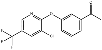 1-(3-([3-CHLORO-5-(TRIFLUOROMETHYL)-2-PYRIDINYL]OXY)PHENYL)-1-ETHANONE Struktur