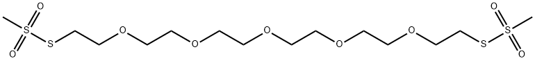 3,6,9,12,15-PENTAOXAHEPTADECANE-1,17-DIYL BIS-METHANETHIOSULFONATE Structure