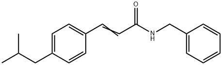 N-BENZYL-3-(4-ISOBUTYLPHENYL)ACRYLAMIDE Struktur