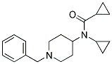 N-(1-BENZYLPIPERIDIN-4-YL)-N-(CYCLOPROPYL)CYCLOPROPANECARBOXAMIDE Struktur