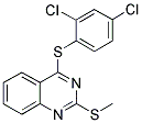 2,4-DICHLOROPHENYL 2-(METHYLSULFANYL)-4-QUINAZOLINYL SULFIDE Struktur