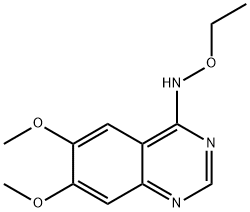 4-(ETHOXYAMINO)-6,7-DIMETHOXYQUINAZOLINE Struktur