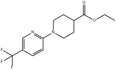 5'-TRIFLUOROMETHYL-3,4,5,6-TETRAHYDRO-2 H-[1,2']BIPYRIDINYL-4-CARBOXYLIC ACID ETHYL ESTER Struktur