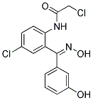 2-CHLORO-N-(4-CHLORO-2-[(HYDROXYIMINO)(3-HYDROXYPHENYL)METHYL]PHENYL)ACETAMIDE Struktur