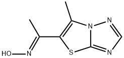 1-(6-METHYL[1,3]THIAZOLO[3,2-B][1,2,4]TRIAZOL-5-YL)-1-ETHANONE OXIME Struktur