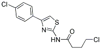 4-CHLORO-N-[4-(4-CHLOROPHENYL)-1,3-THIAZOL-2-YL]BUTANAMIDE Struktur