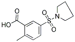 2-METHYL-5-(PYRROLIDIN-1-YLSULFONYL)BENZOIC ACID Struktur