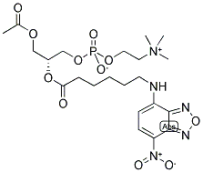 1-ACYL-2-[6-[(7-NITRO-2-1,3-BENZOXADIAZOL-4-YL)AMINO]CAPROYL]-SN-GLYCERO-3-PHOSPHOCHOLINE Struktur