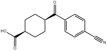 CIS-4-(4-CYANOBENZOYL)CYCLOHEXANE-1-CARBOXYLIC ACID Struktur