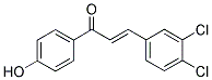 3-(3,4-DICHLOROPHENYL)-1-(4-HYDROXYPHENYL)PROP-2-EN-1-ONE Struktur