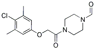 4-[(4-CHLORO-3,5-DIMETHYLPHENOXY)ACETYL]-1-PIPERAZINECARBALDEHYDE Struktur