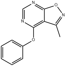 3-METHYL-4-PHENOXYISOXAZOLO[5,4-D]PYRIMIDINE Struktur