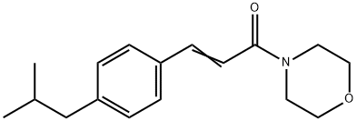 3-(4-ISOBUTYLPHENYL)-1-MORPHOLINO-2-PROPEN-1-ONE Struktur