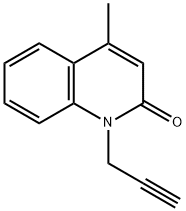 4-METHYL-1-(2-PROPYNYL)-2(1H)-QUINOLINONE Struktur