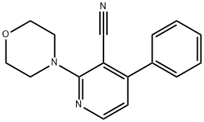 2-MORPHOLINO-4-PHENYLNICOTINONITRILE Struktur