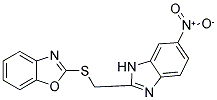 2-([(6-NITRO-1H-BENZIMIDAZOL-2-YL)METHYL]THIO)-1,3-BENZOXAZOLE Struktur