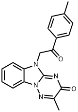 2-METHYL-5-[2-(4-METHYLPHENYL)-2-OXOETHYL][1,2,4]TRIAZINO[2,3-A]BENZIMIDAZOL-3(5H)-ONE Struktur