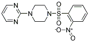 2-NITRO-1-((4-PYRIMIDIN-2-YLPIPERAZINYL)SULFONYL)BENZENE Struktur