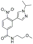 3-(1-ISOPROPYL-(1H)-PYRAZOL-4-YL)-N-(2-METHOXYETHOXY)-4-NITROBENZAMIDE Struktur