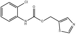 1,3-THIAZOL-5-YLMETHYL N-(2-CHLOROPHENYL)CARBAMATE Struktur