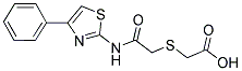 [(4-PHENYL-THIAZOL-2-YLCARBAMOYL)-METHYLSULFANYL]-ACETIC ACID Struktur