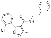 (3-(2-CHLOROPHENYL)-5-METHYLISOXAZOL-4-YL)-N-(2-PHENYLETHYL)FORMAMIDE Struktur