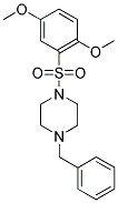 1-((2,5-DIMETHOXYPHENYL)SULFONYL)-4-BENZYLPIPERAZINE Struktur