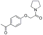 1-[4-(2-OXO-2-PYRROLIDIN-1-YLETHOXY)PHENYL]ETHANONE Struktur