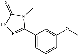 5-(3-METHOXYPHENYL)-4-METHYL-4H-1,2,4-TRIAZOLE-3-THIOL Struktur