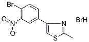 4-(4-BROMO-3-NITROPHENYL)-2-METHYL-1,3-THIAZOLE HYDROBROMIDE Struktur