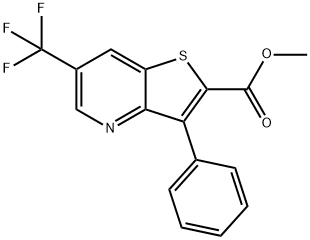 METHYL 3-PHENYL-6-(TRIFLUOROMETHYL)THIENO[3,2-B]PYRIDINE-2-CARBOXYLATE Struktur