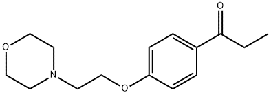 1-[4-(2-MORPHOLIN-4-YL-ETHOXY)-PHENYL]-PROPAN-1-ONE Struktur