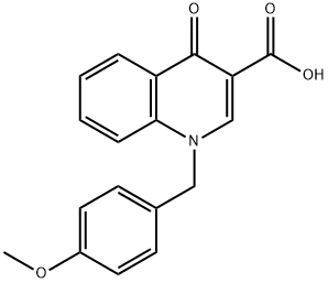 1-(4-METHOXYBENZYL)-4-OXO-1,4-DIHYDRO-3-QUINOLINECARBOXYLIC ACID Struktur