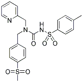 N-[(4-METHYLPHENYL)SULPHONYL]-N'-[4-(METHYLSULPHONYL)BENZYL]-N'-[(PYRIDIN-2-YL)METHYL]UREA Struktur