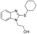 2-[2-(CYCLOHEXYLTHIO)-1H-BENZIMIDAZOL-1-YL]ETHANOL Struktur