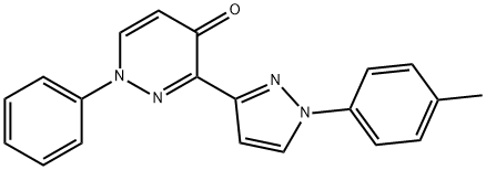 3-[1-(4-METHYLPHENYL)-1H-PYRAZOL-3-YL]-1-PHENYL-4(1H)-PYRIDAZINONE Struktur